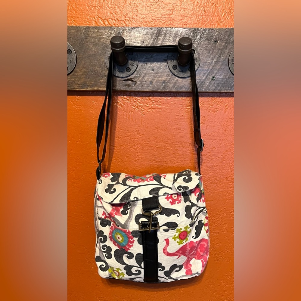 Handmade‎ Elephant crossbody bag - purse